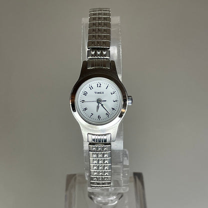 Reloj Timex Mujer 2005 Esfera Blanca Satinada 20mm Brazalete Extensible