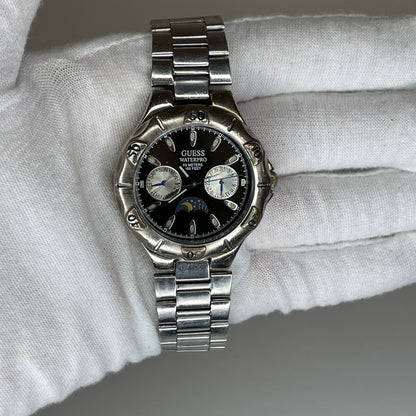 Reloj Guess Waterpro Multifunción Day-Date 1996 Moonphase Style 35mm
