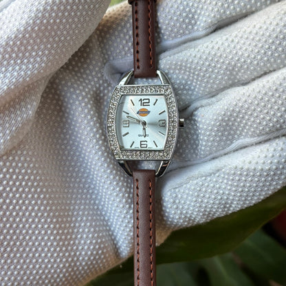 Reloj Dickies Mujer Cuarzo Años 2000s Bisel Cristales Tonneau