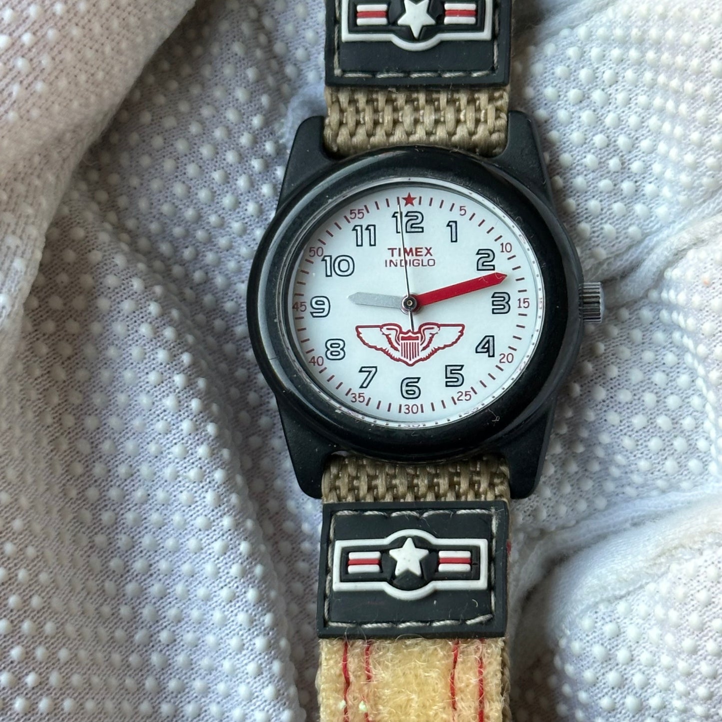Reloj TIMEX Niño Indiglo Aviador 30mm Años 2000s
