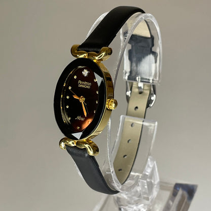 Reloj Armitron Diamond Now 75/3248A Mujer Cristal Facetado IMPECABLE