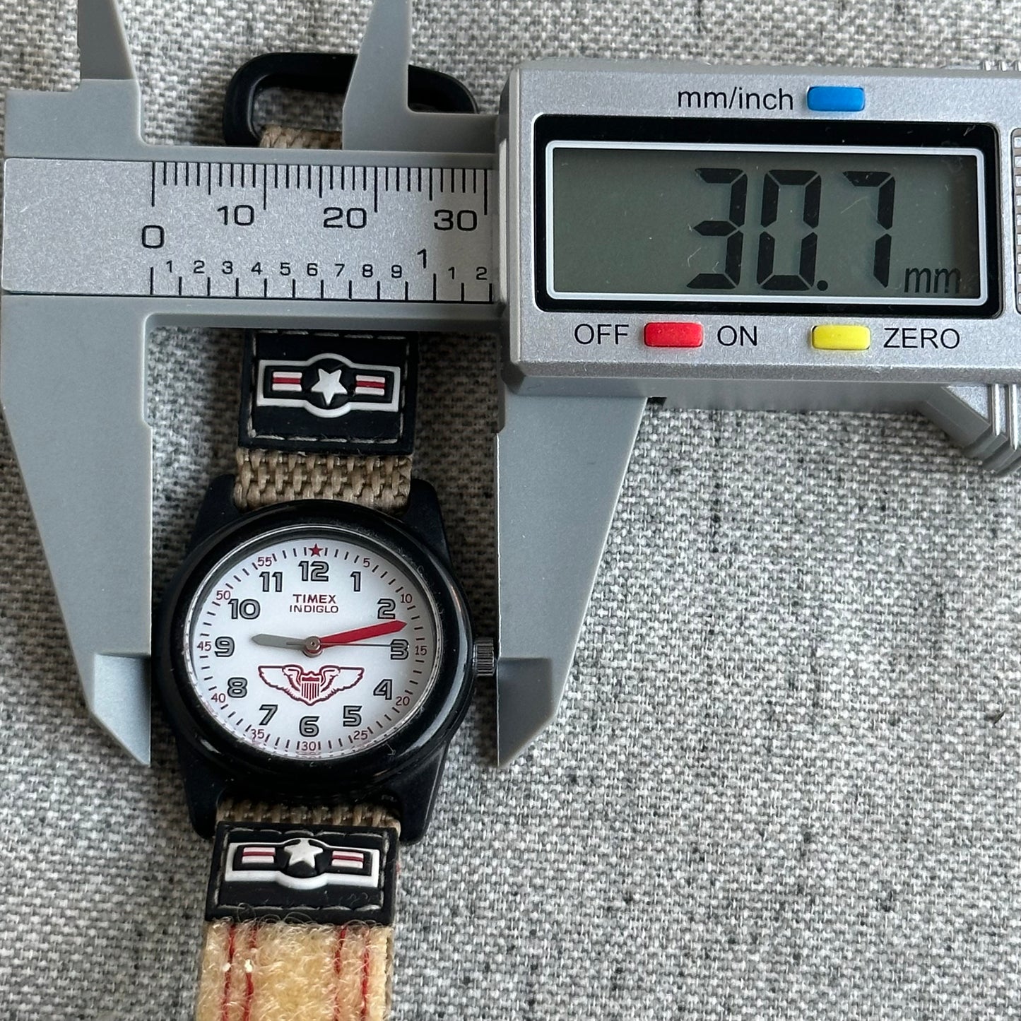Reloj TIMEX Niño Indiglo Aviador 30mm Años 2000s