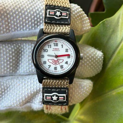 Reloj TIMEX Niño Indiglo Aviador 30mm Años 2000s