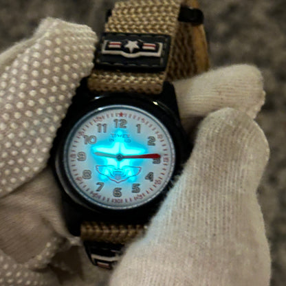 Reloj TIMEX Niño Indiglo Aviador 30mm Años 2000s