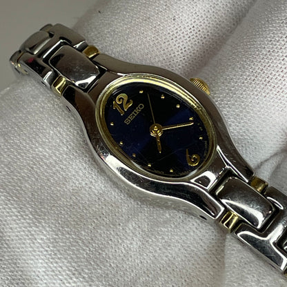 Reloj Joya Seiko Mujer 1N01-0C10 Bicolor azul Julio de 1994