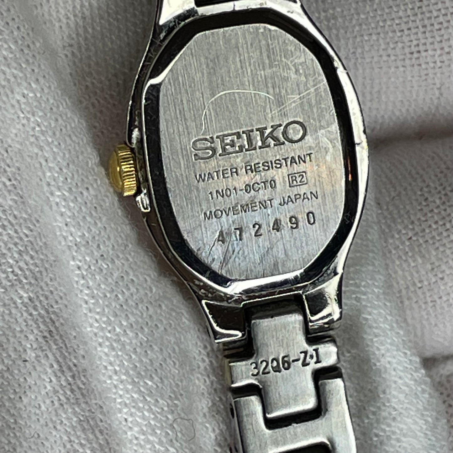 Reloj Joya Seiko Mujer 1N01-0C10 Bicolor azul Julio de 1994
