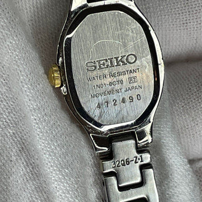 Reloj Joya Seiko Mujer 1N01-0C10 Bicolor azul Julio de 1994
