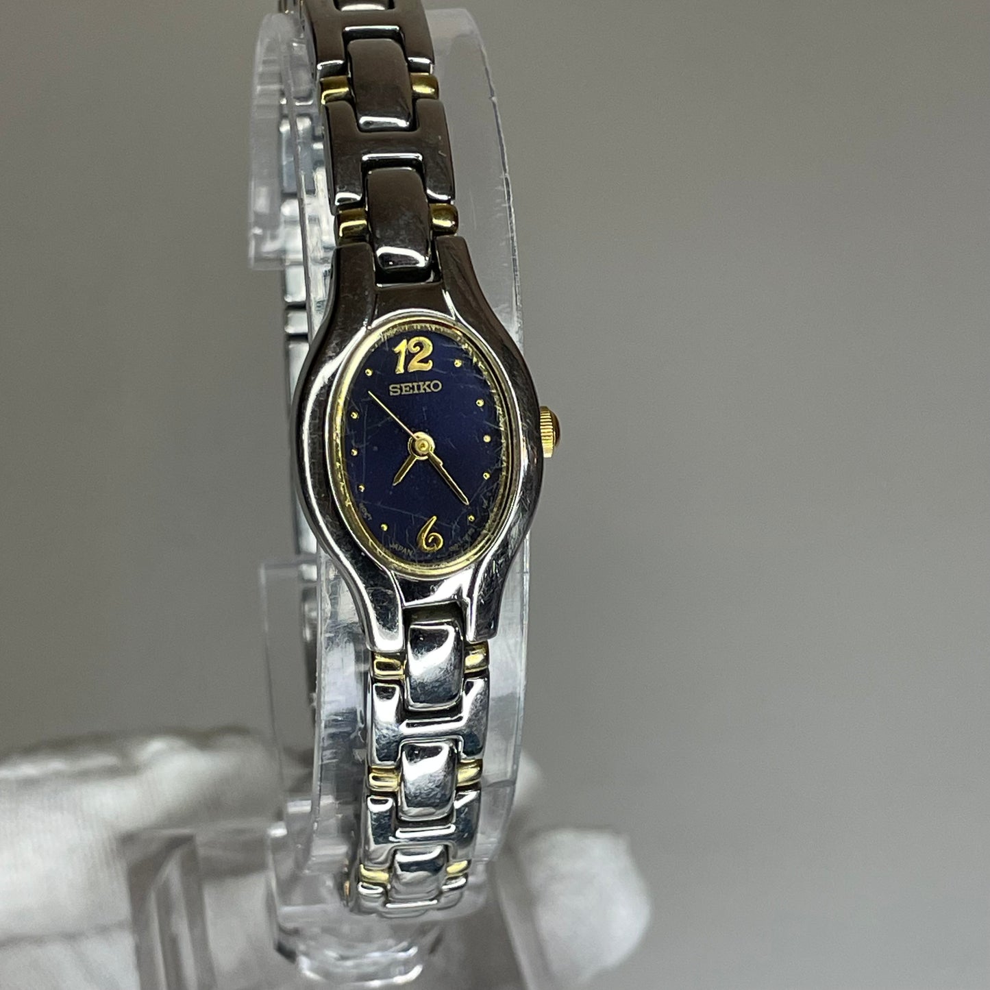 Reloj Joya Seiko Mujer 1N01-0C10 Bicolor azul Julio de 1994