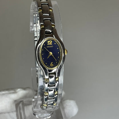 Reloj Joya Seiko Mujer 1N01-0C10 Bicolor azul Julio de 1994