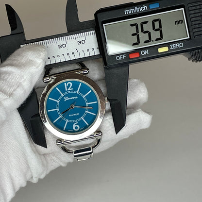 Reloj Geneva Platinum 2732 Blue Cuff Año 2002 Mujer
