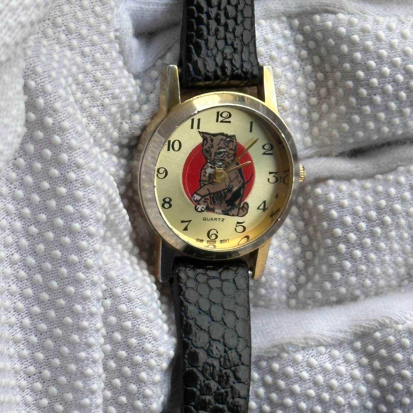 Reloj Vintage Mujer Gato-Ratón 1987 Pieza de colección 25mm Speidel