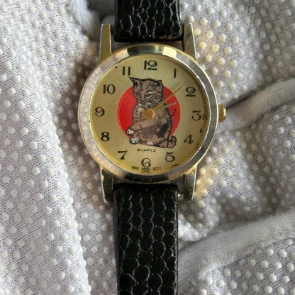 Reloj Vintage Mujer Gato-Ratón 1987 Pieza de colección 25mm Speidel