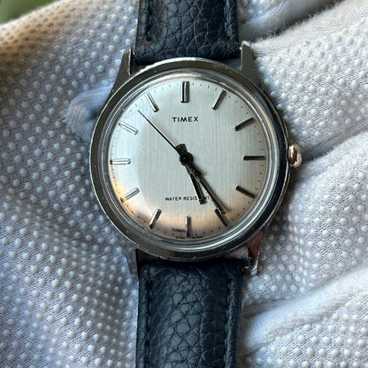 Reloj TIMEX Hombre A Cuerda 1980 Dial Gris 37mm LEER