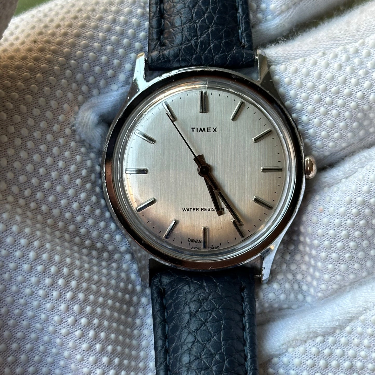 Reloj TIMEX Hombre A Cuerda 1980 Dial Gris 37mm LEER