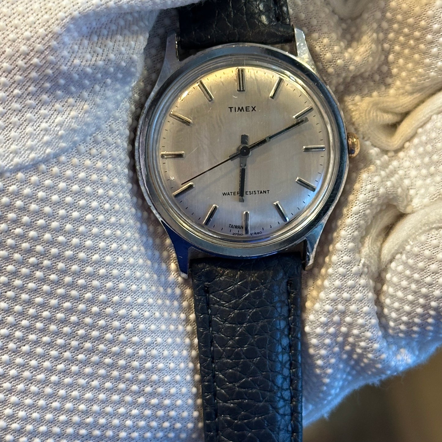 Reloj TIMEX Hombre A Cuerda 1980 Dial Gris 37mm LEER