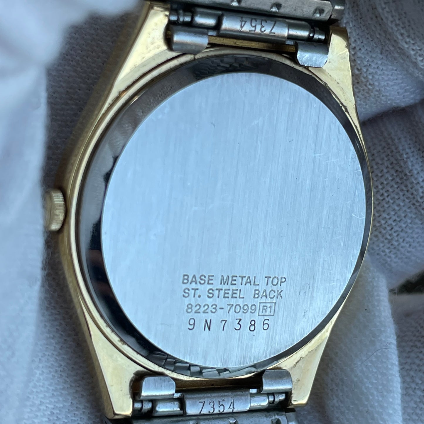 Reloj SEIKO Hombre 8223 Dorado Día Fecha NOV.1989 Pulsera Integrada