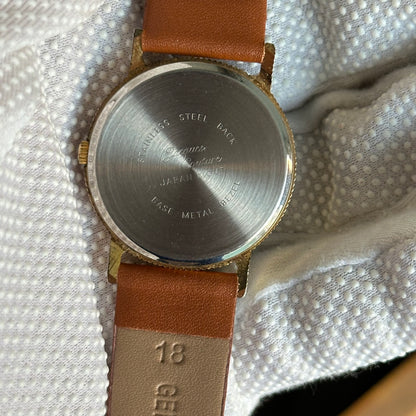 Reloj Jacques Couture Unisex Años 90s Dial Relieve Moneda 32mm