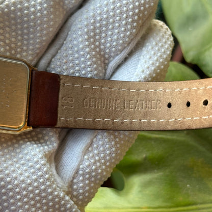 Reloj CG Bienne Swiss Mujer Cuarzo Años 90 Burdeos Pulsera Original