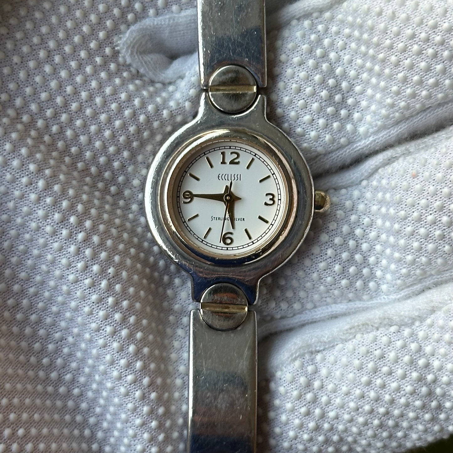 Reloj joya ECCLISSI Mujer Completamente de plata 925 Años 2000s