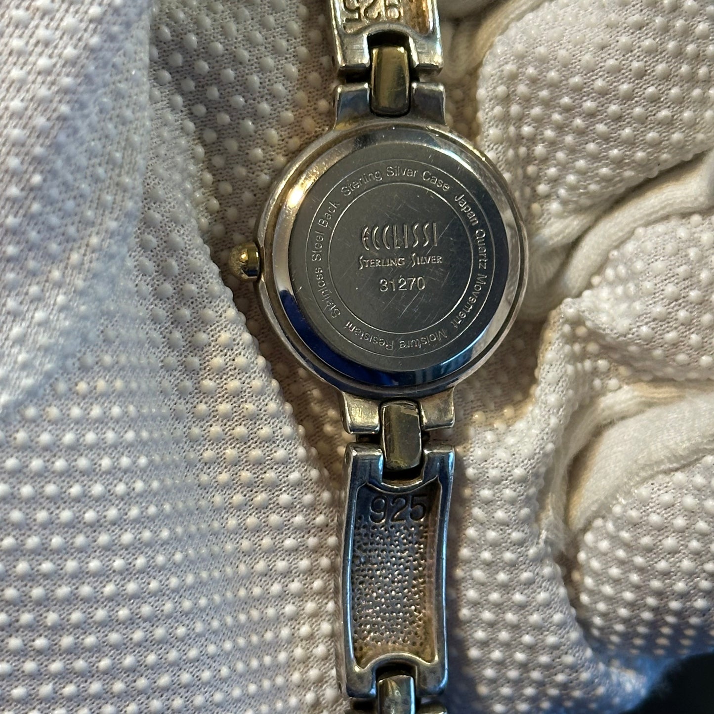 Reloj joya ECCLISSI Mujer Completamente de plata 925 Años 2000s