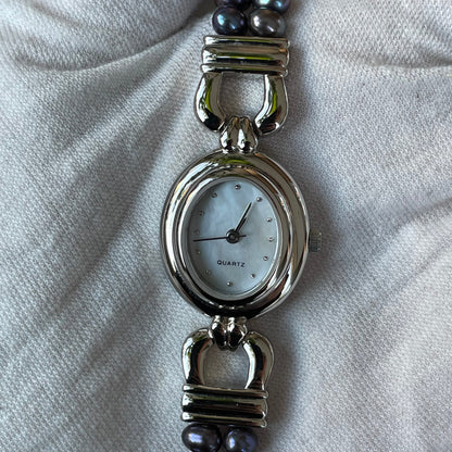 Reloj Mujer Piedras Naturales Diseño Joya máquina japonesa NEW OLD STOCK