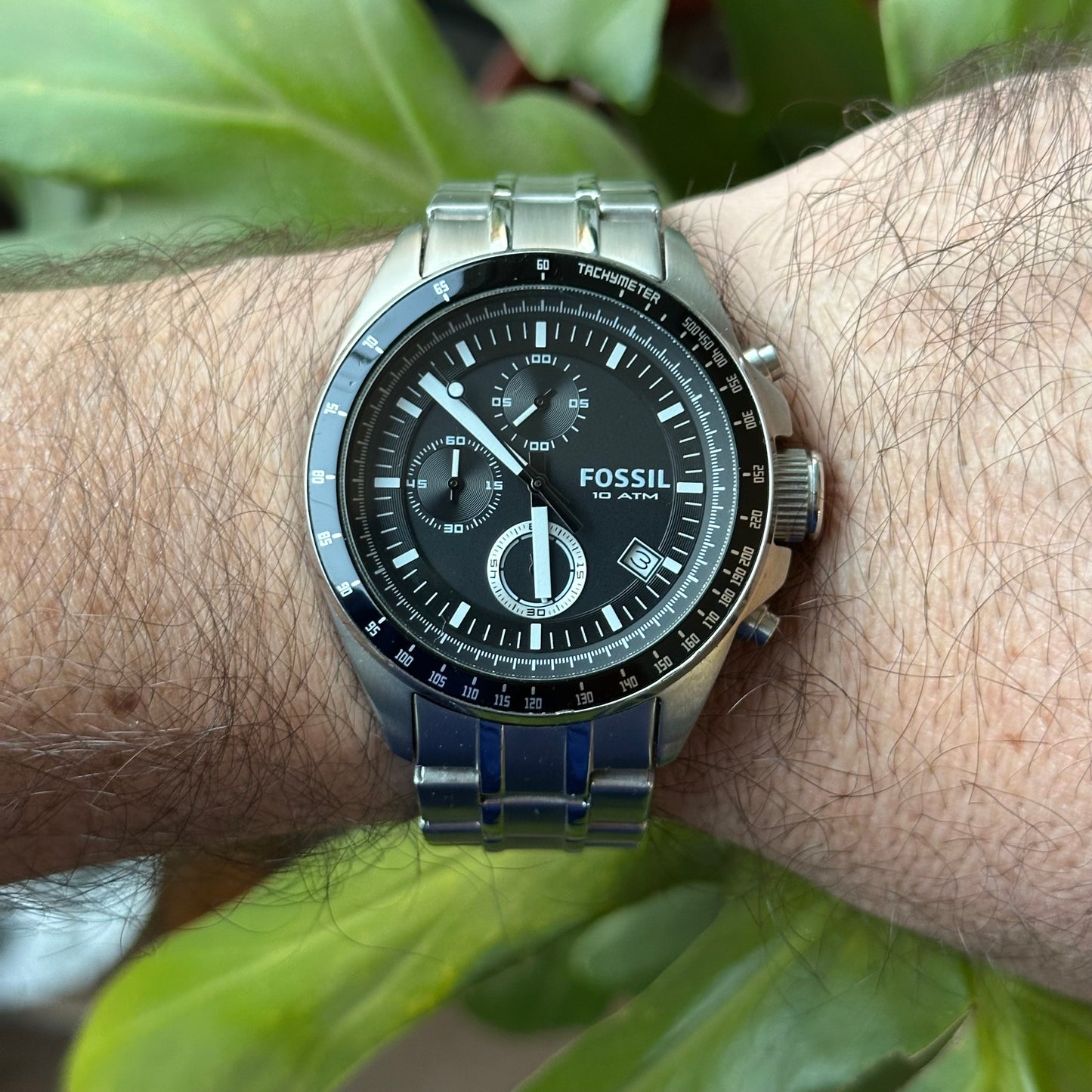 Reloj Fossil Cronógrafo Hombre Grande 2010s Acero ESCASO