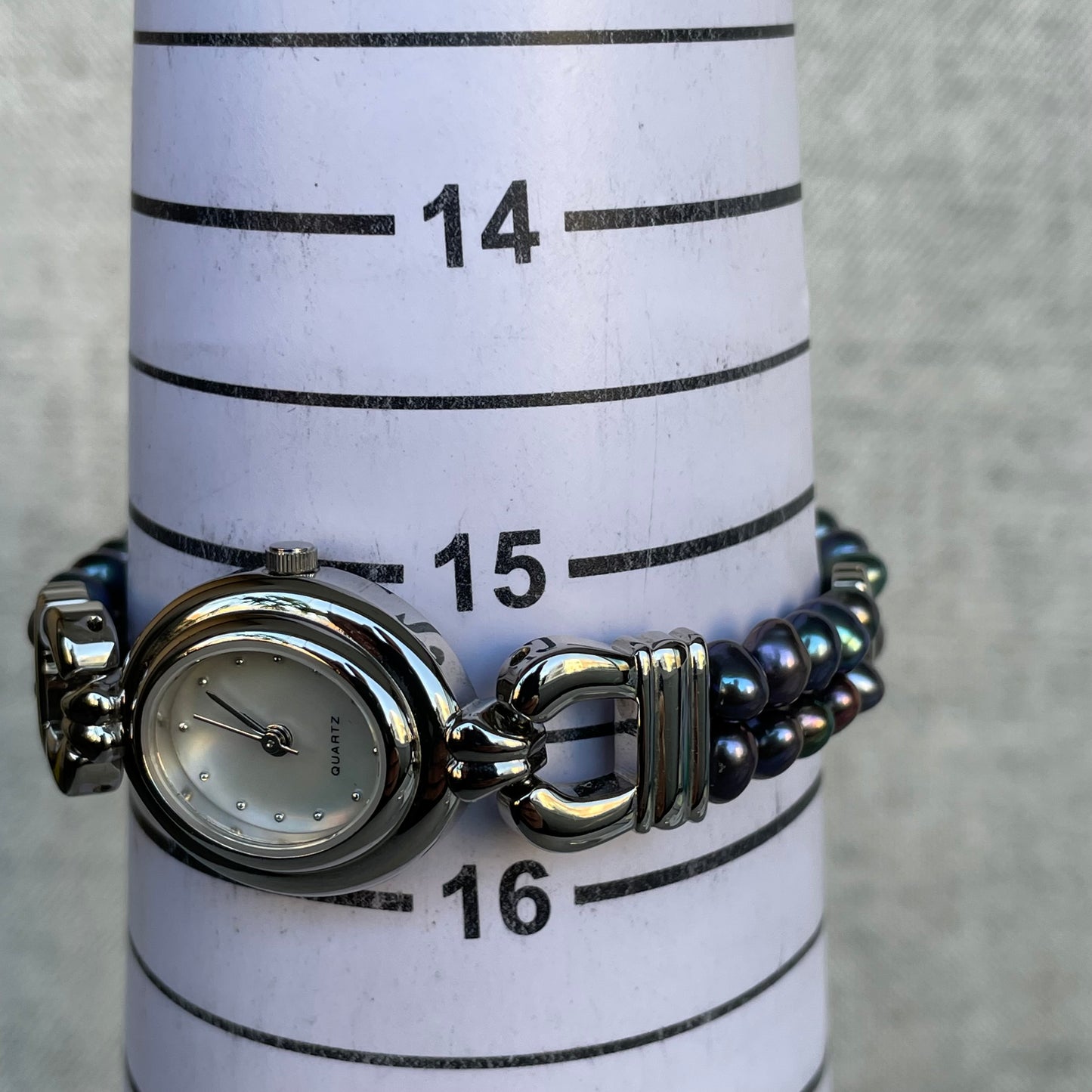 Reloj Mujer Piedras Naturales Diseño Joya máquina japonesa NEW OLD STOCK