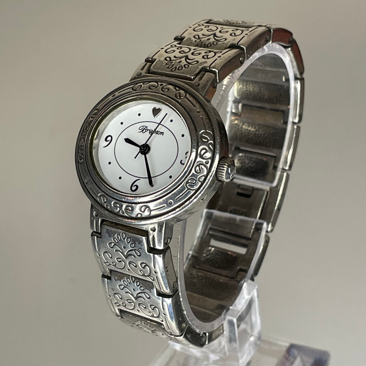 Reloj Joya Brighton Pisa Años 2000 Brazalete Ornamental Grabado Estilo NeoVictoriano ESCASO