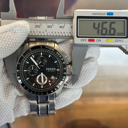 Reloj Fossil Cronógrafo Hombre Grande 2010s Acero ESCASO