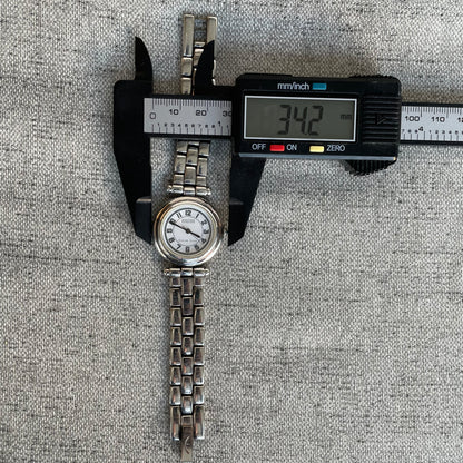 Reloj Ecclissi Mujer Plata 33mm pulsera bloques de plata 2000s ÚNICO