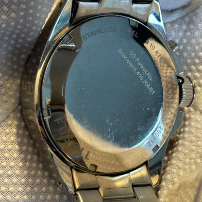 Reloj Fossil Cronógrafo Hombre Grande 2010s Acero ESCASO