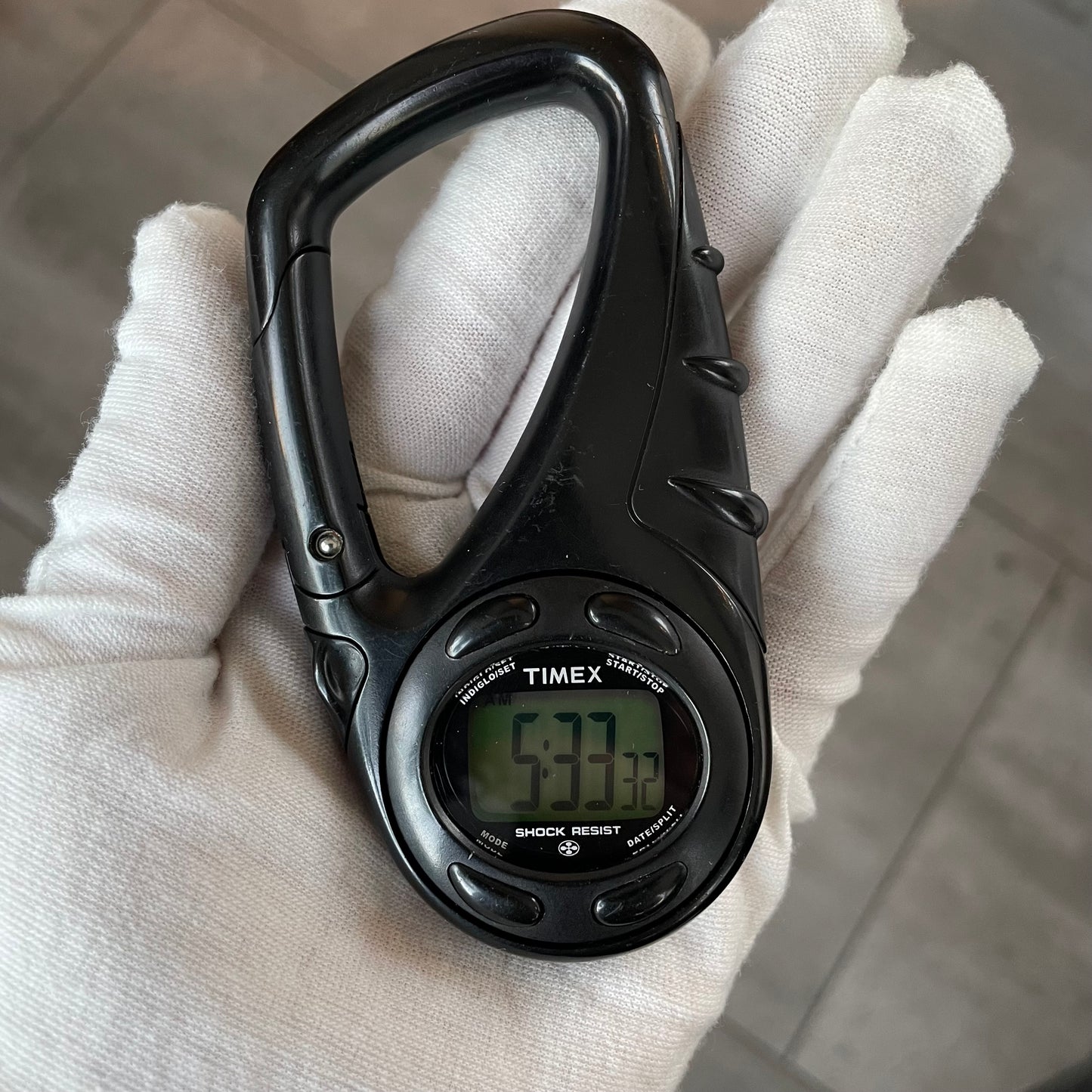 Reloj Timex Digital Mosquetón Carabiner Indiglo Outdoor 2000s