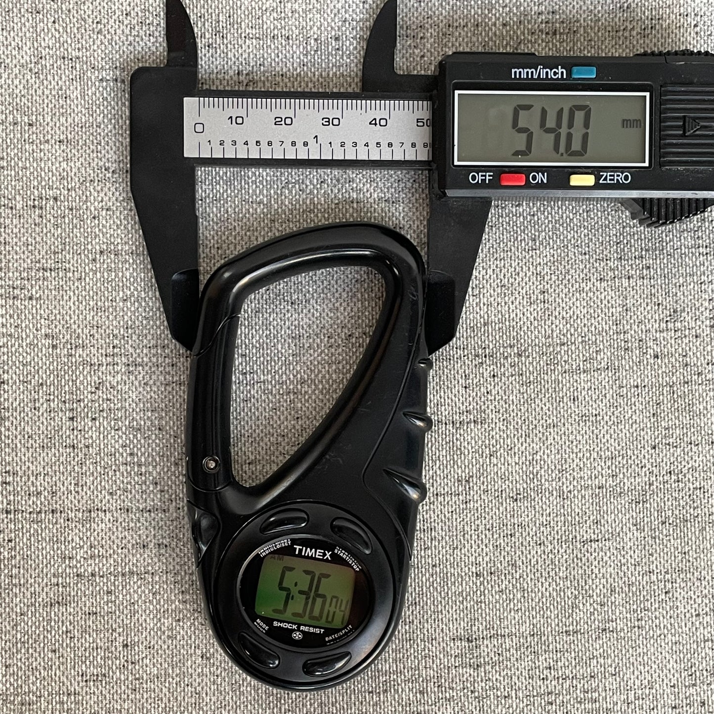 Reloj Timex Digital Mosquetón Carabiner Indiglo Outdoor 2000s