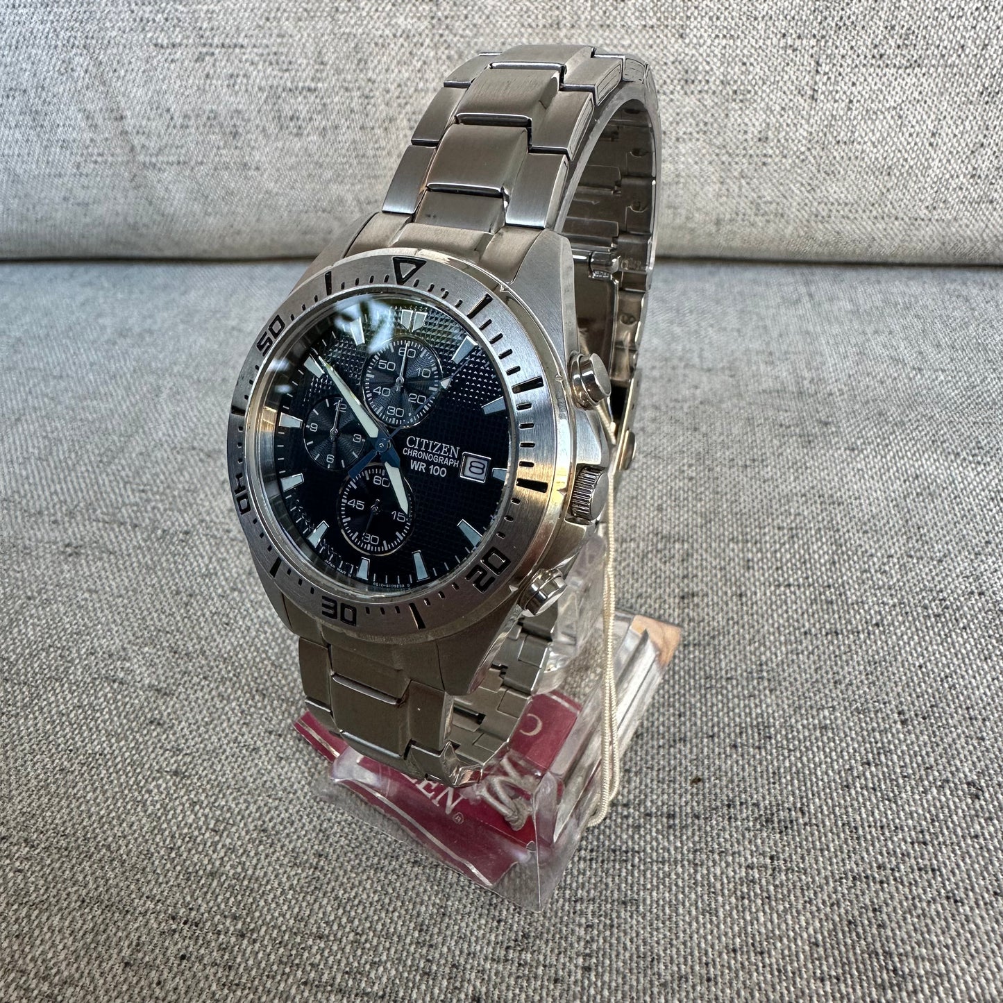 Citizen Chronograph Elab. en 2003 Nuevo con Etiqueta WR100 42mm ÚNICO