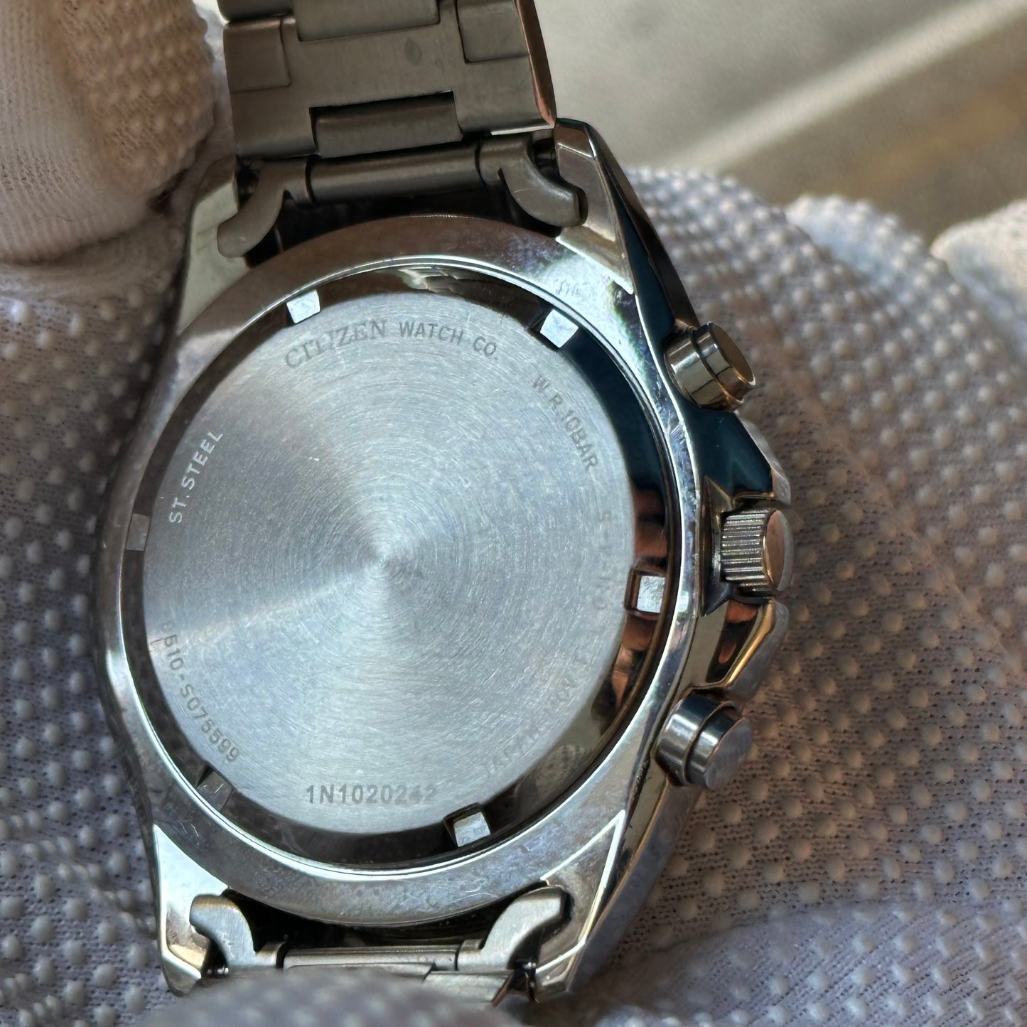 Citizen Chronograph Elab. en 2003 Nuevo con Etiqueta WR100 42mm ÚNICO