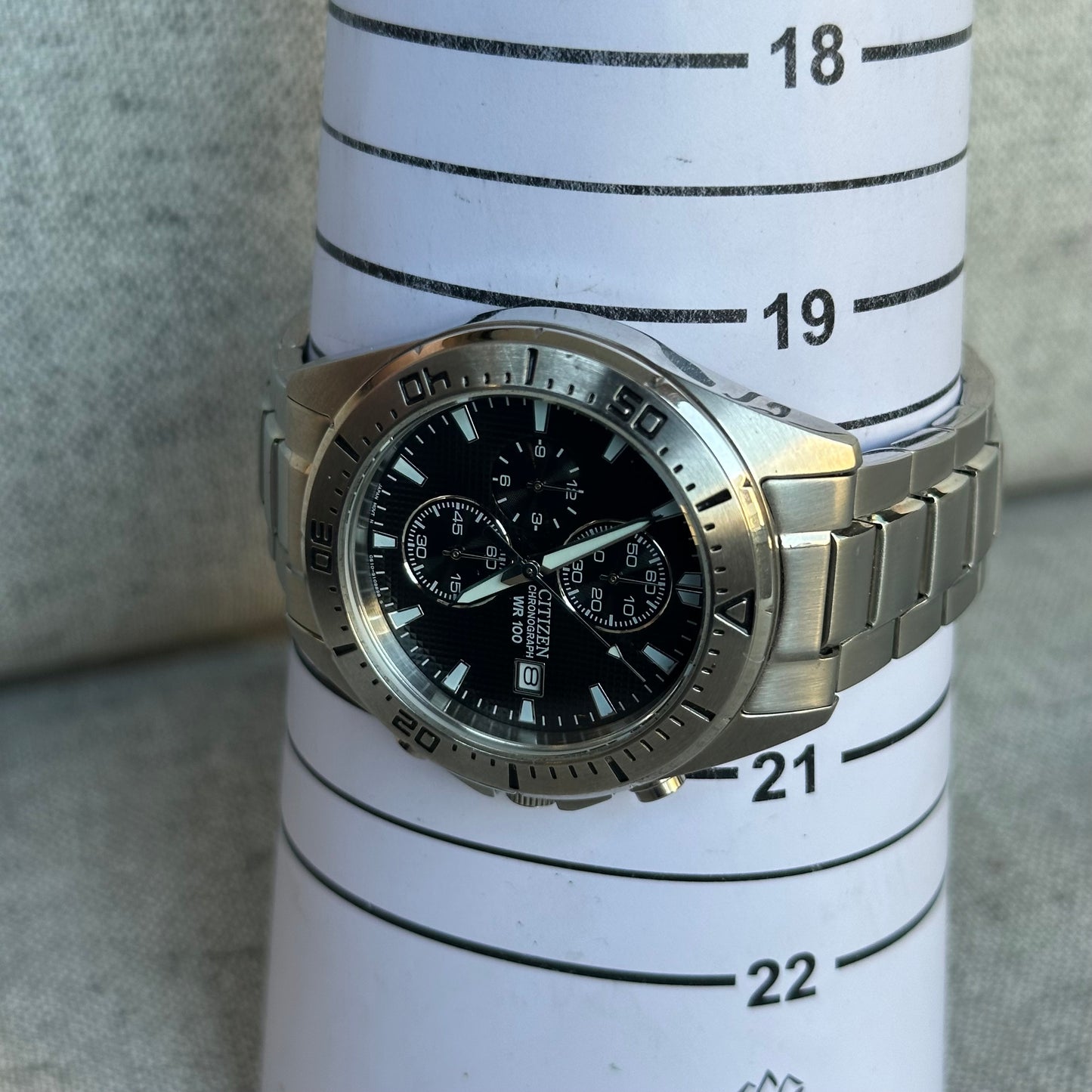 Citizen Chronograph Elab. en 2003 Nuevo con Etiqueta WR100 42mm ÚNICO