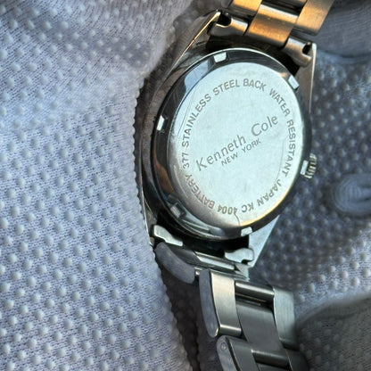Kenneth Cole Mujer Año 2006 Acero Elegante KC4004 Fechador