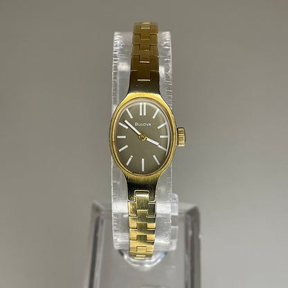 Reloj Joya Bulova Elab. en 1972 Calibre 6BD de 17 Rubíes Chapado en Oro ÚNICO