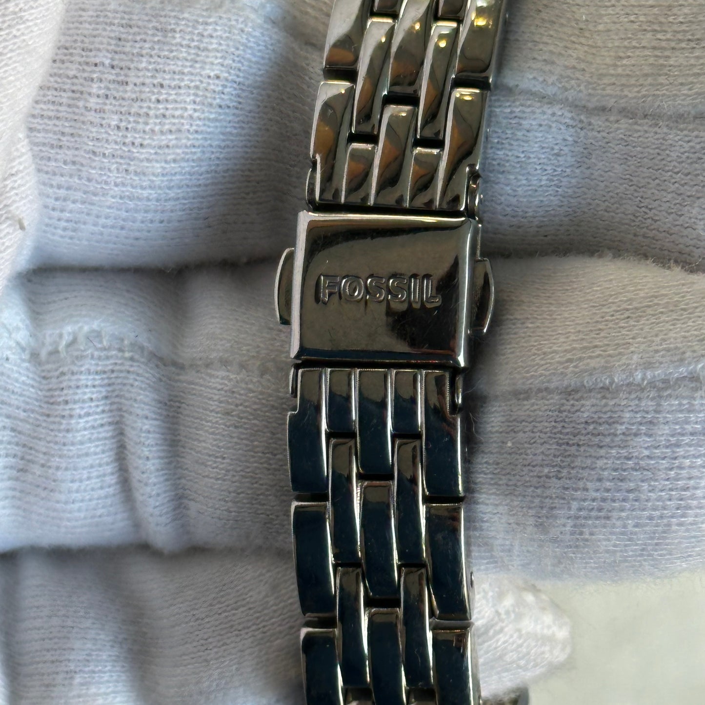 Reloj Fossil Mujer Año 2011 Rectangular Acero ES-2736 escaso
