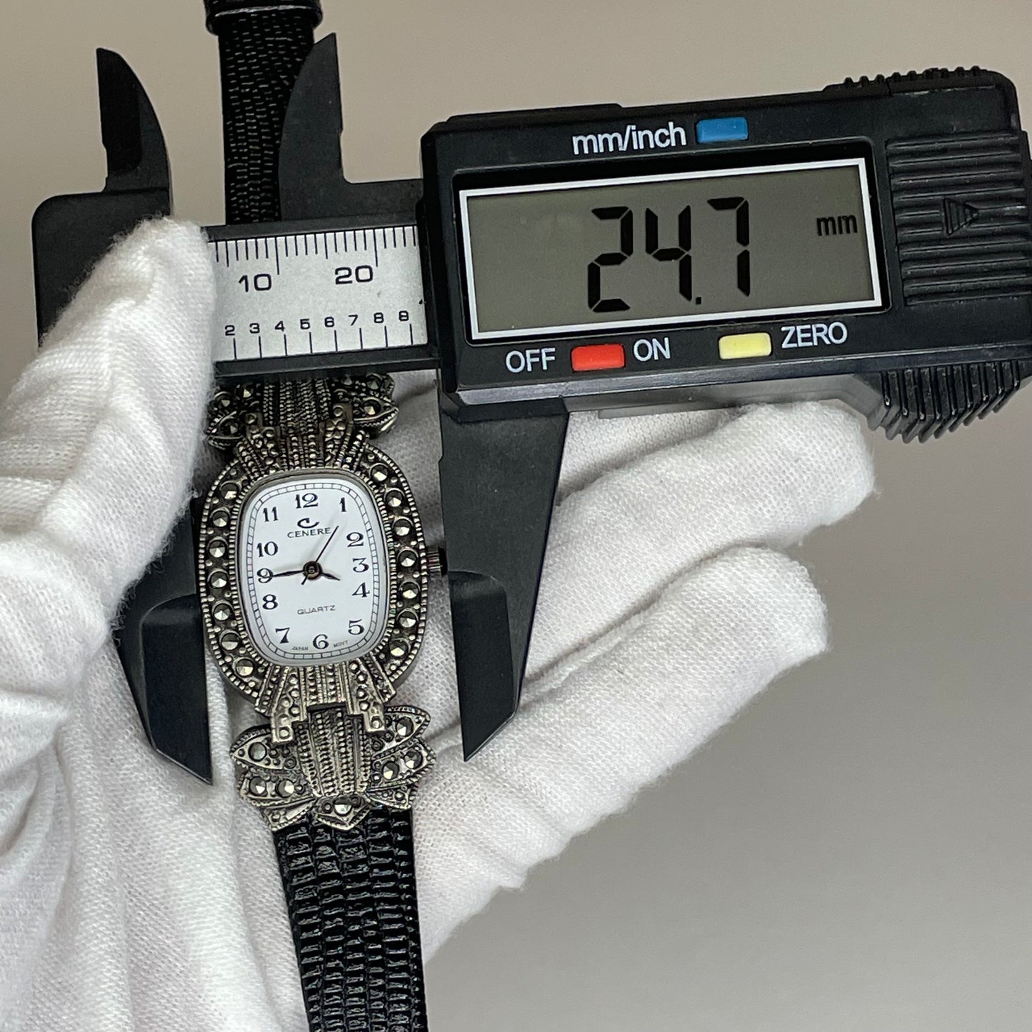 Reloj Joya Cenere 613  Nuevo / New Old Stock Estilo Art Déco Año 1994 Marcasita