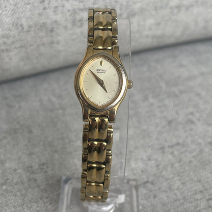 Reloj SEIKO Mujer Quartz Ovalado Dorado mayo de 1993 LEER