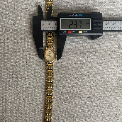 Reloj SEIKO Mujer Quartz Ovalado Dorado mayo de 1993 LEER