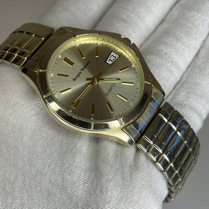 Reloj de hombre Sergio Valente Máquina ISA Suiza Elab. a fines de los 80s Impecable