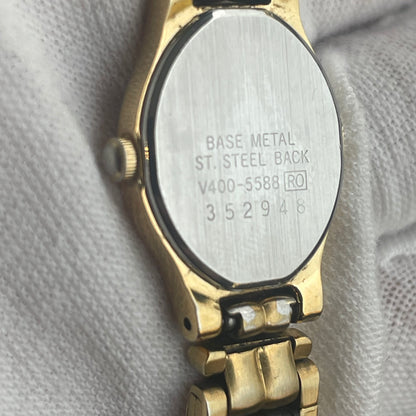 Reloj SEIKO Mujer Quartz Ovalado Dorado mayo de 1993 LEER