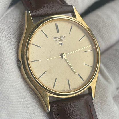 Reloj Seiko Hombre 1995 Quartz Alarm 37mm Doble Corona RARO LEER