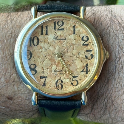 Reloj Ronica Unisex 2000s Dial Corcho Grande 44mm