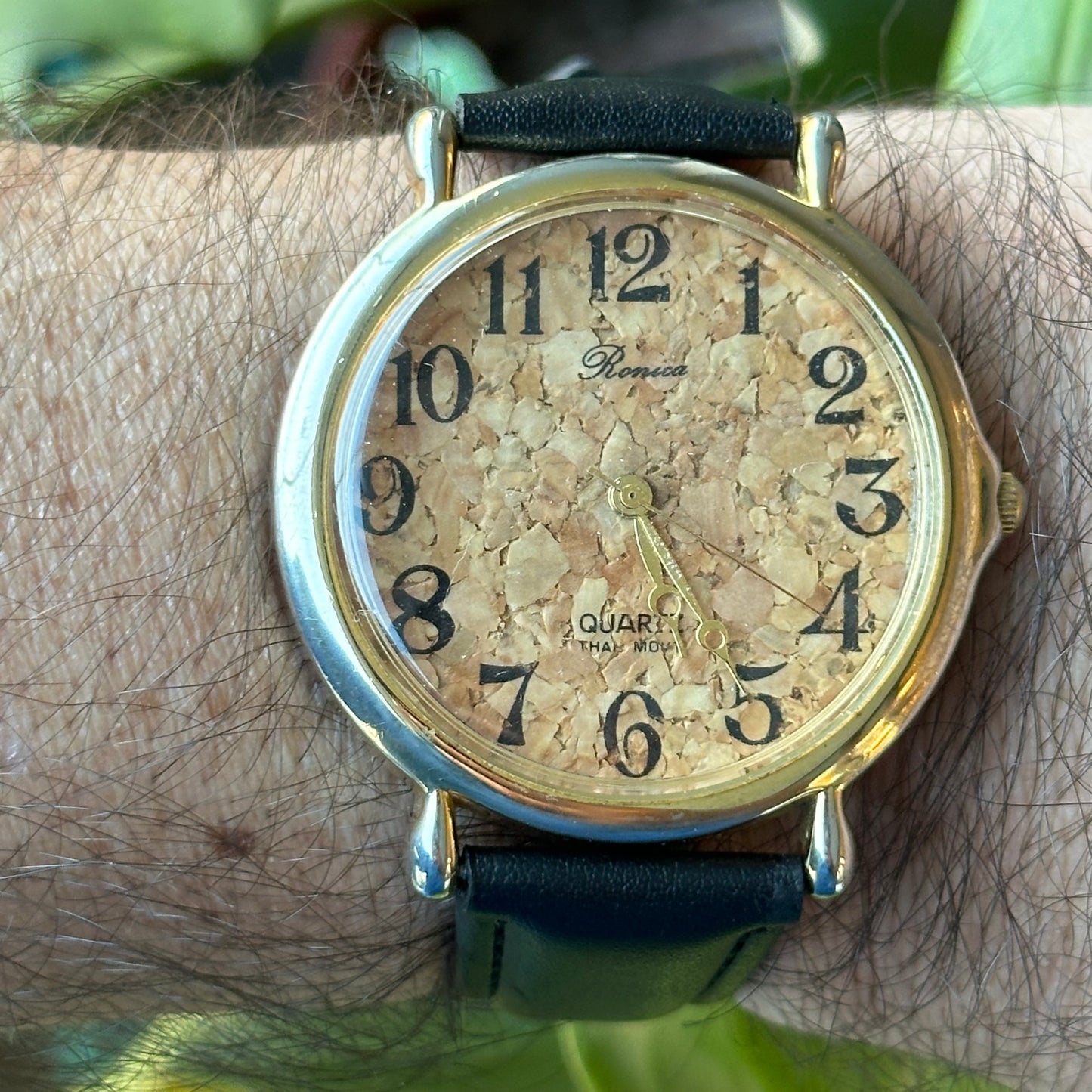 Reloj Ronica Unisex 2000s Dial Corcho Grande 44mm