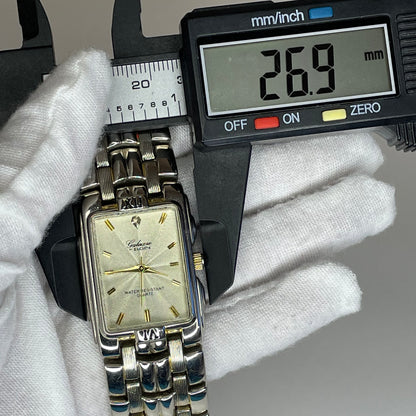 Reloj joya ancho de mujer Galaxie by Elgin Años 90´s Dial concéntrico Arte Óptico