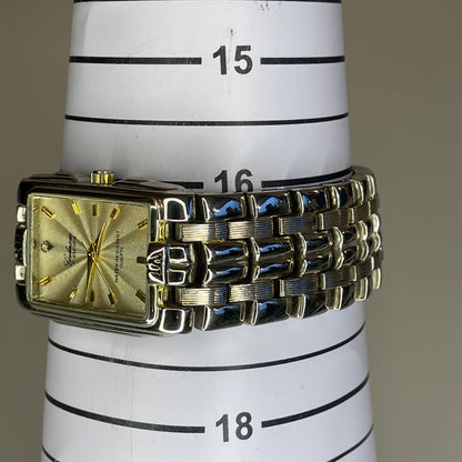 Reloj joya ancho de mujer Galaxie by Elgin Años 90´s Dial concéntrico Arte Óptico