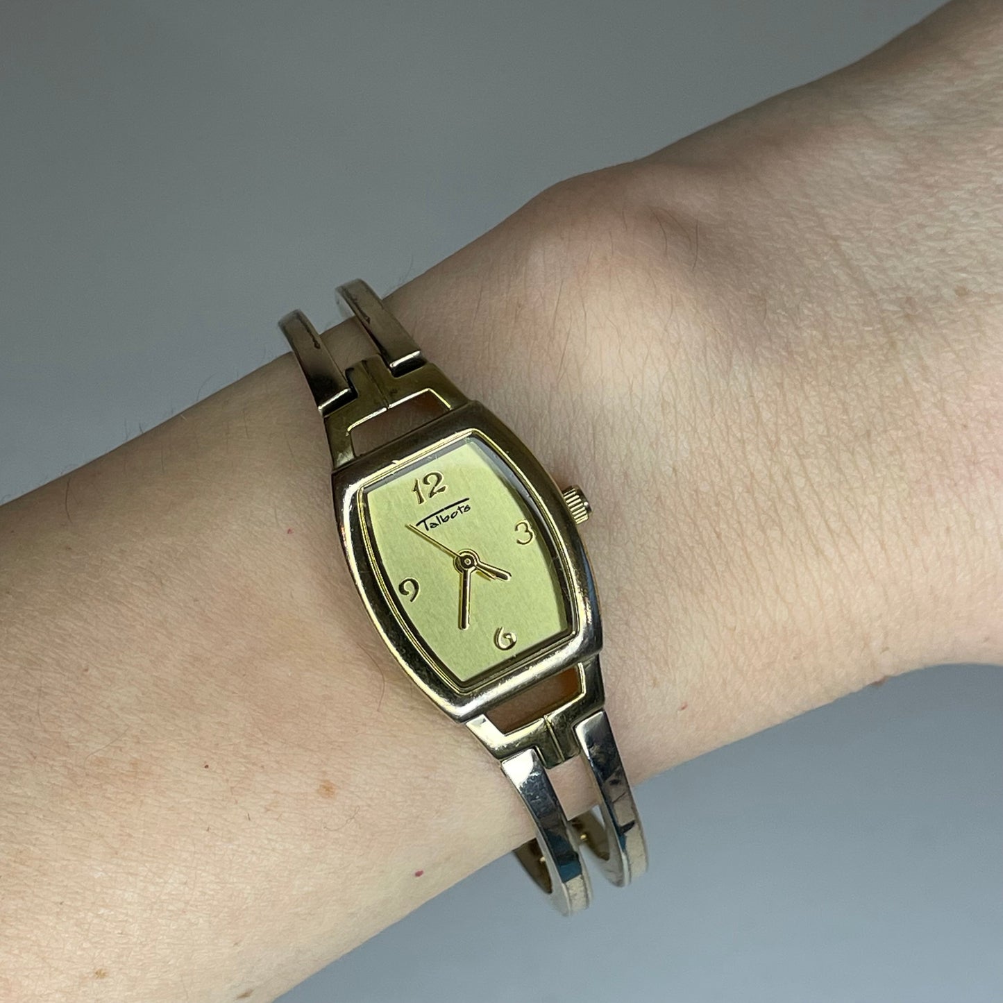 Reloj Joya Talbots Mujer TA-1009 Años 2000 Caja tonneau Geometría Art Déco